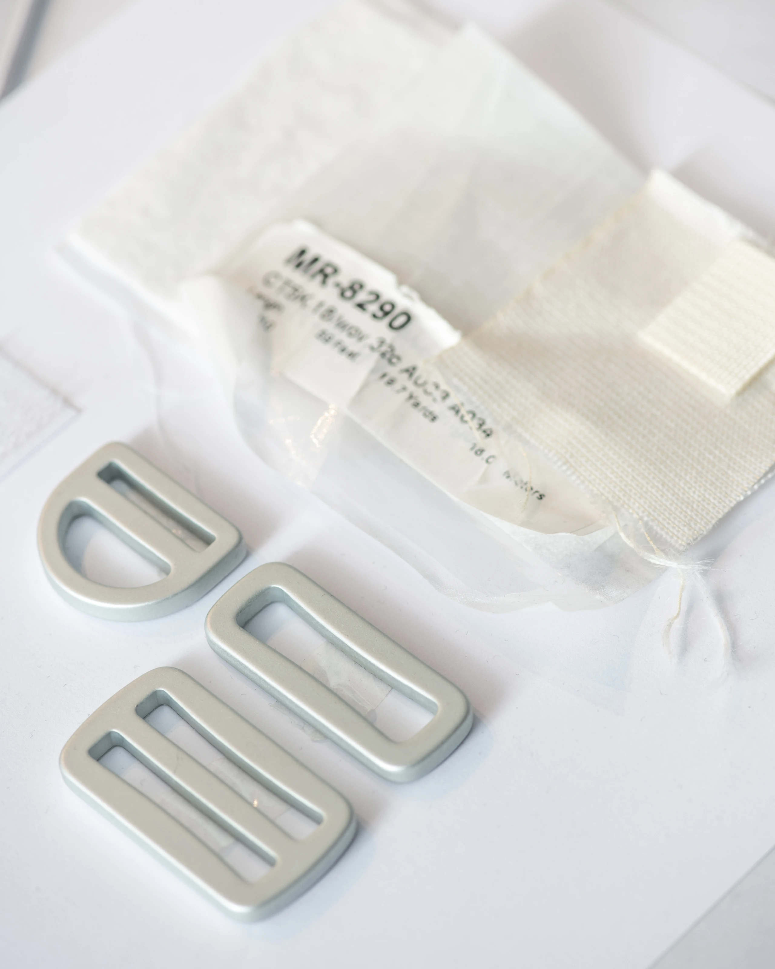Fabric and trims sourcing for aerospace helmet bag.
