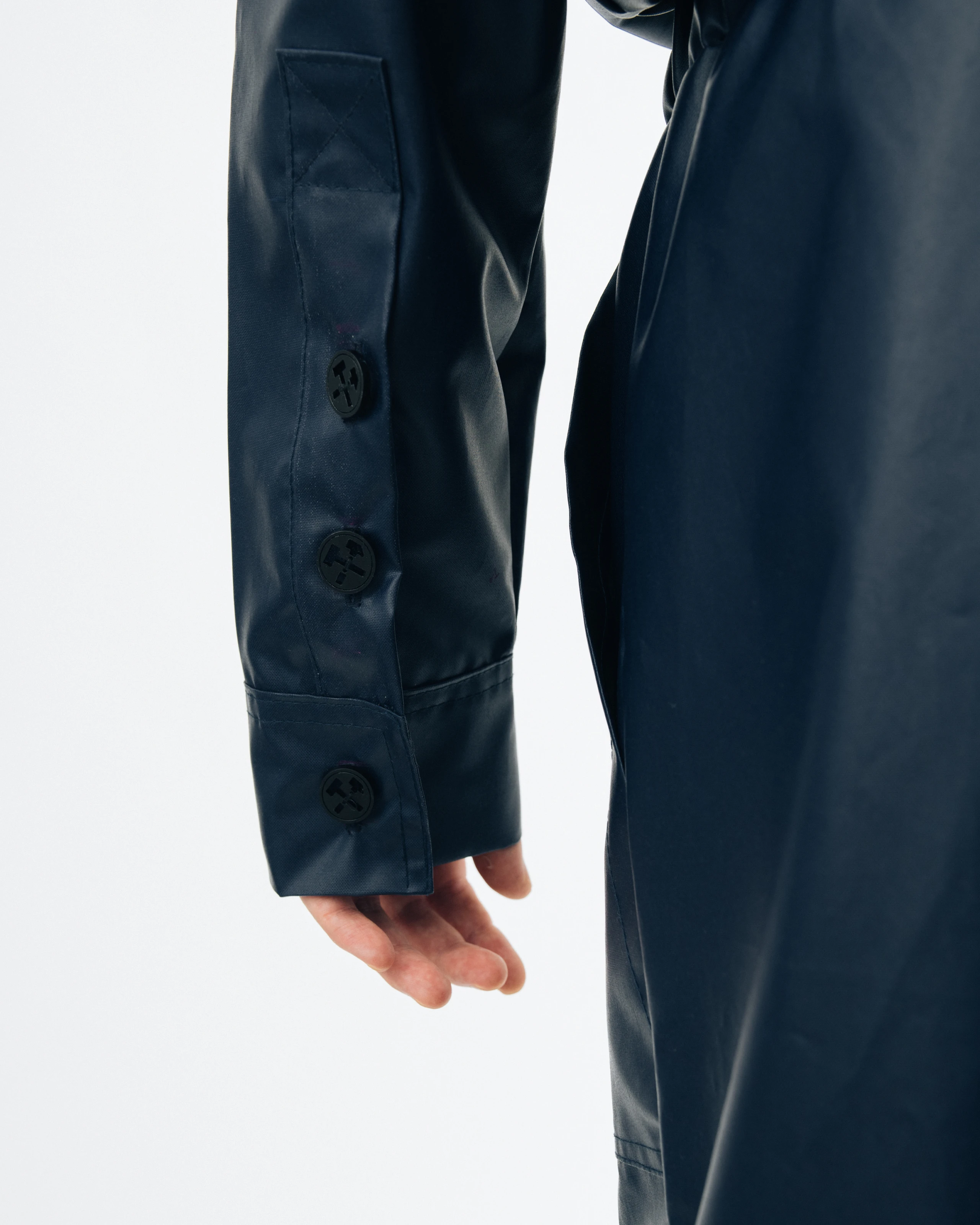 Jumpsuit sleeve detail from Kovari collection. 