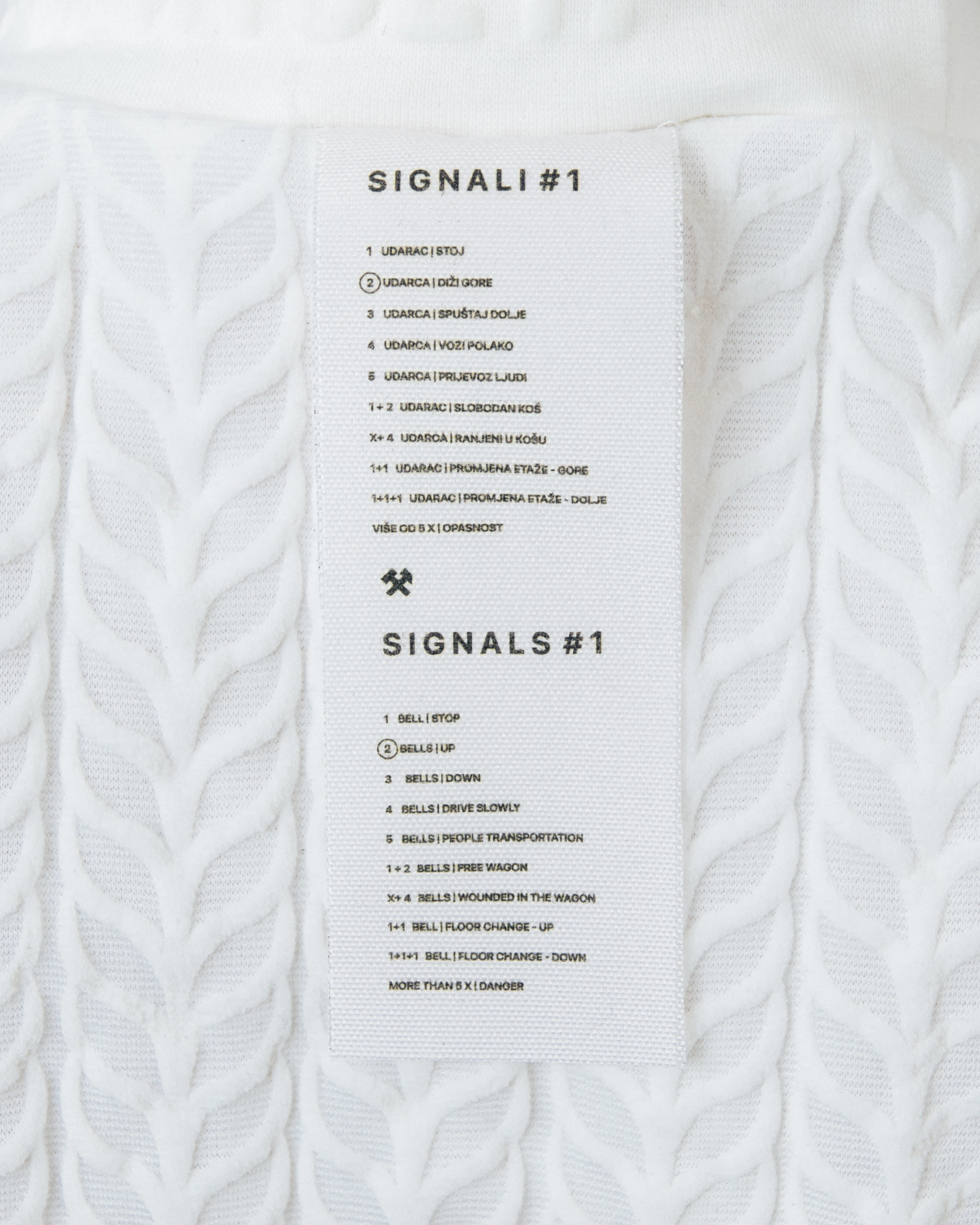 Signals labels details from Kovari collection.