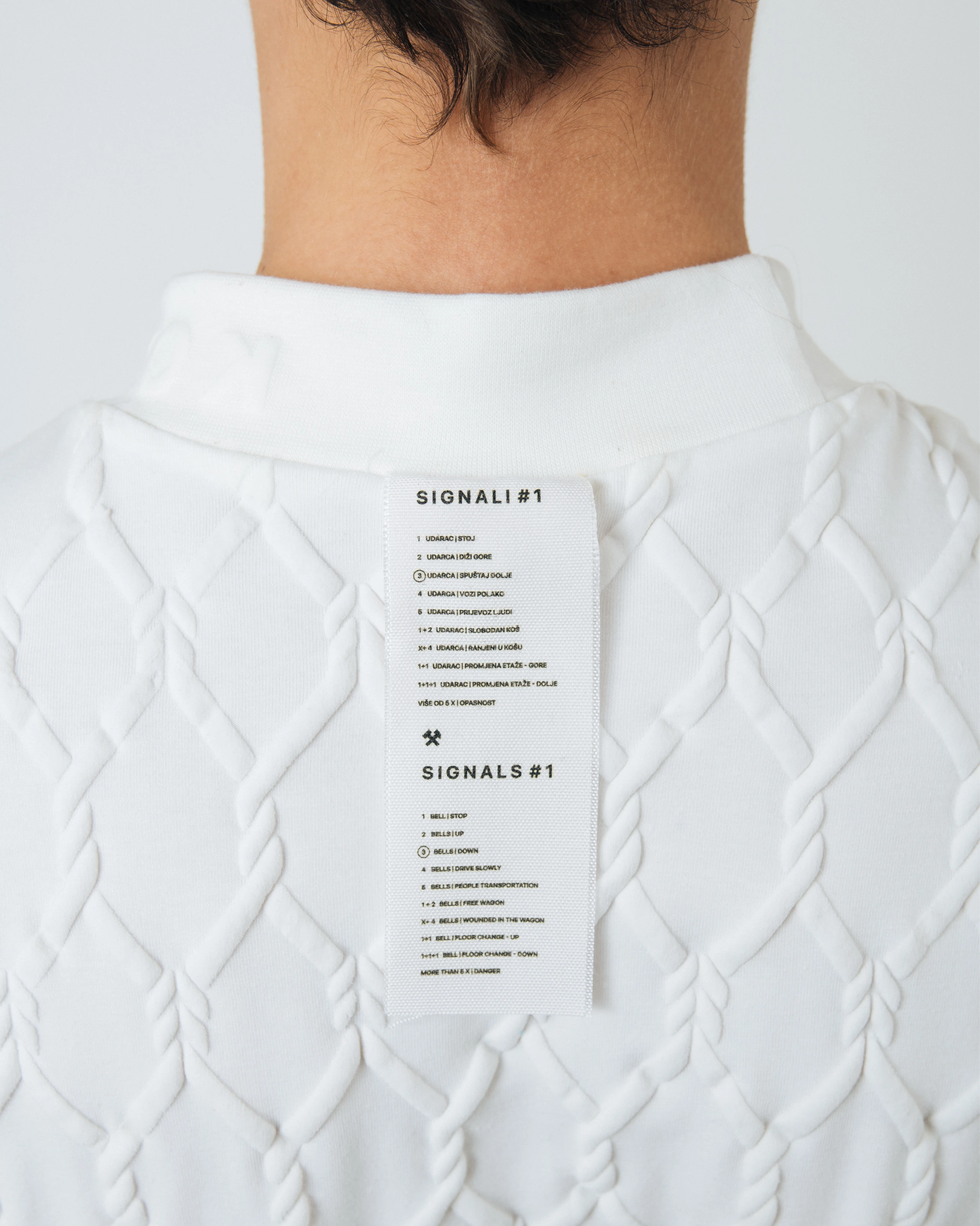 T-shirt with puff print and label detail from Kovari collection. 