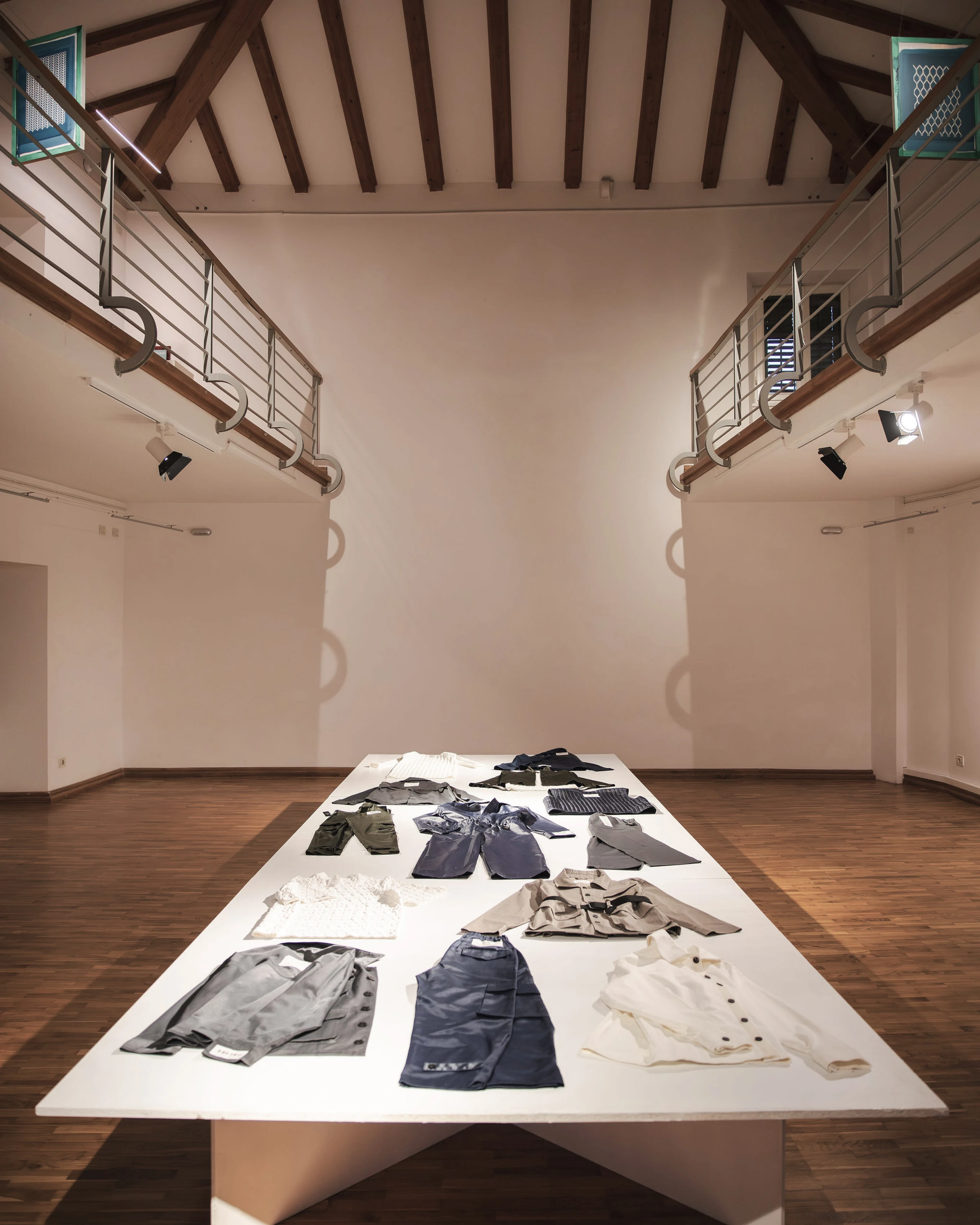 Exhibition layout at the Labin Public Art Gallery.