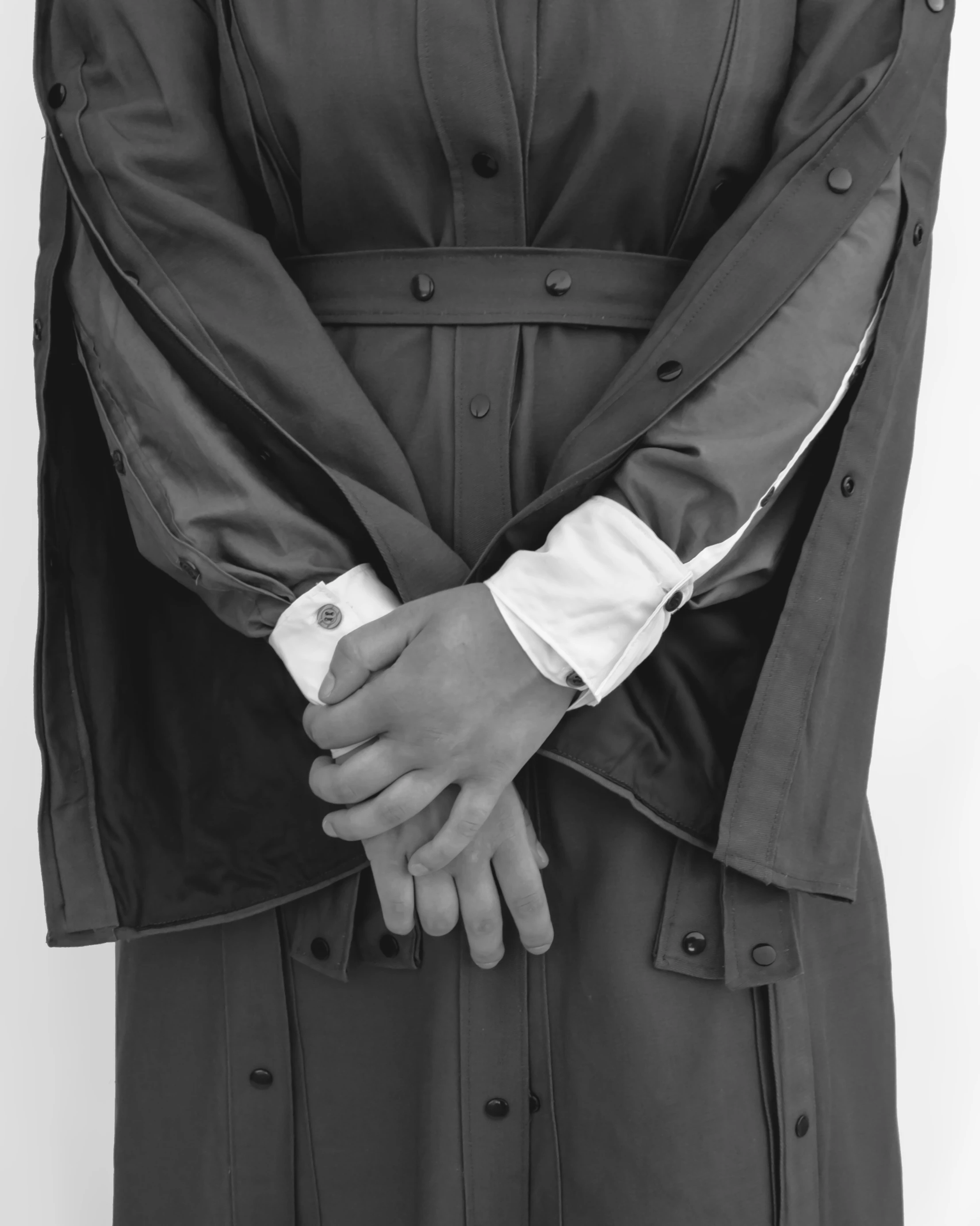Modular trench coat details from Module collection.
