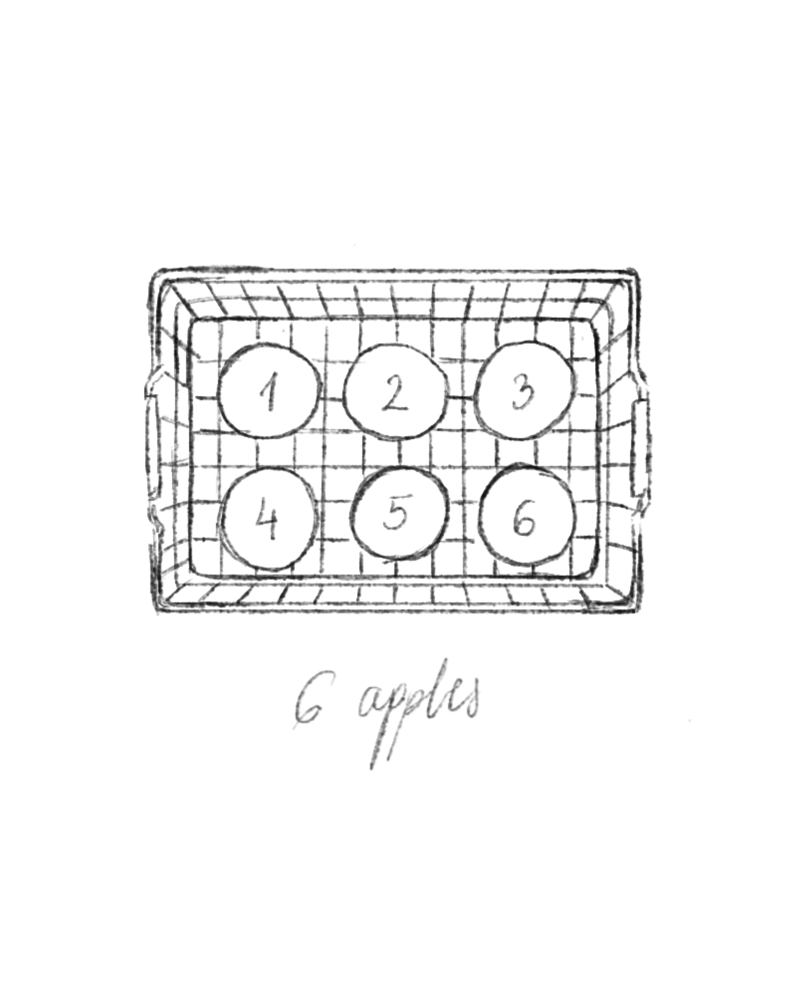Sketch of the artwork Seven. 