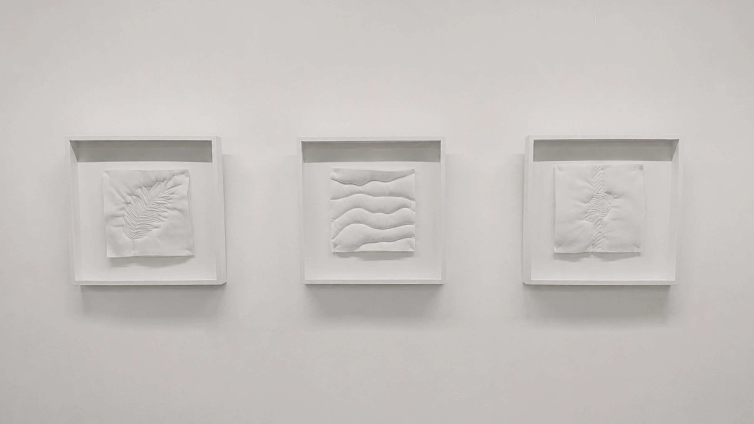 Triptych made as thematic artwork for “Labinski uzlet likovnosti 2023”. Made of embroidered symbols on padded canvas fabric.